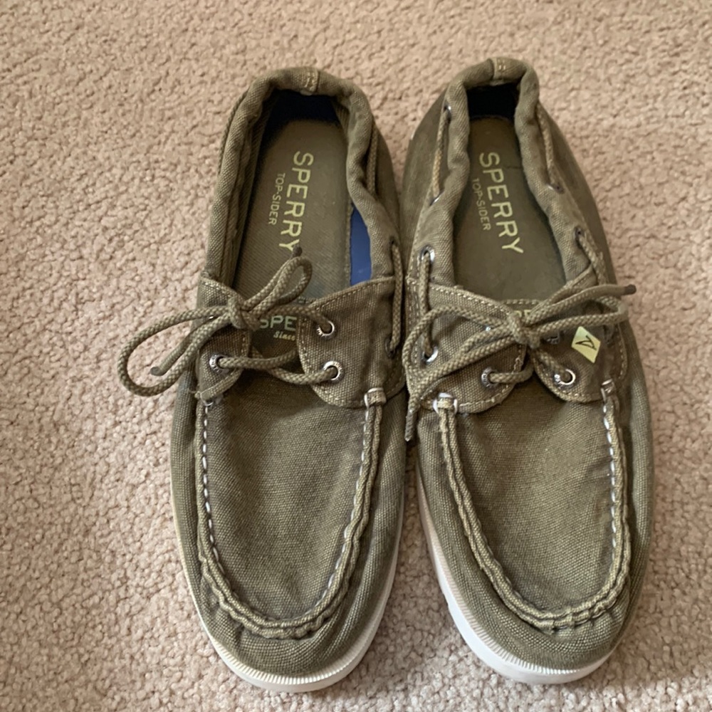 Sperry Top-Sider Canvas Washed Look Mens Boat Shoes